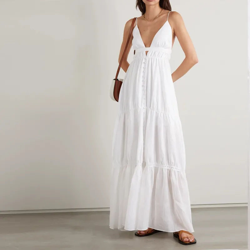 Zergatik dira gero eta erosle gehiagok Casual Long Light V lepo halter soinekoa aukeratzen?